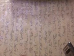 cumshot bathroom floor