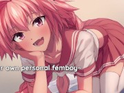 Preview 3 of [Voiced Hentai JOI] Masturbating with Astolfo, Your Personal Femboy! Remastered, Edging, Countdown