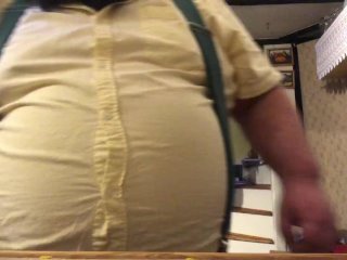 belly, solo male, fat, amateur