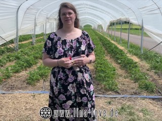 Slut?!? let the Farmer Fuck and Creampie for a few Strawberries!