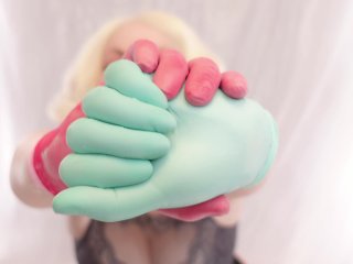 ASMR: 4 Layers of Nitrile Gloves and_Cookie