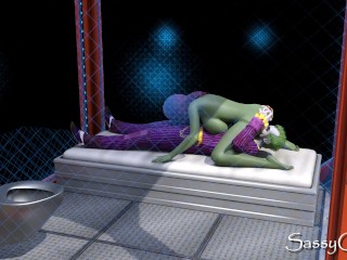 Joker Conjugal Visit from Poison Ivy at Maximum Security Prison - Area 51
