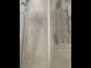 Preview 1 of Camera in the bathroom. Spying on my stepsister as she washes in the shower and plays with herself