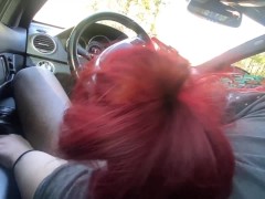 Spun bbw Stepmom Sucks Stepsons Big Black Cock in A Public Car Pt.1