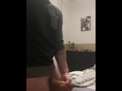 Playing with my toy after a nice hot shower