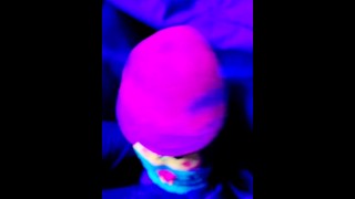 Gnome cosplay big dick black light cumshot