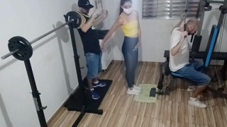 A Security Camera Captures A Long-Distance Lover Training