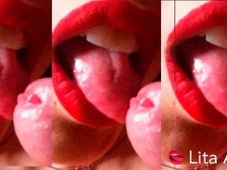 cumshot, red lips, milf, exclusive