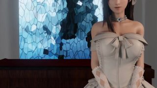 Tifa Wearing A Wedding Gown During Her Honeymoon Sex _1080P