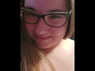 girl next door, nerdy glasses, pierced, fetish