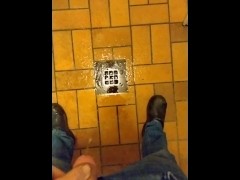 Peeing in the well, but actually next to it