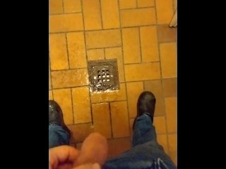 pissing, vertical video, public, need to pee