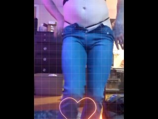 Just a sissy trying on new jeans & lingerie for you🥰