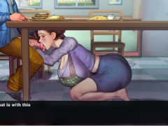 Taffy Tales [UberPie] housewife gives blowjob under the table but her friend came