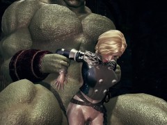 Huge monster fuck the female knight