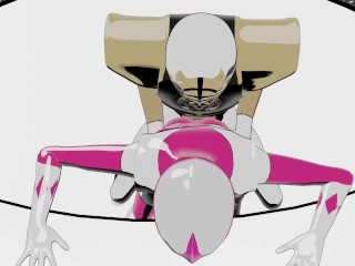 Pink Ranger é Fodida e Fodida De Cara Por Ranger Branco