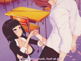 My MILF teacher and I both got horny after class, so we played with each other (HENTAI ASMR)