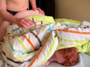 Prank my Stepdad - Stepdaughter Hidden in Bed and Creampie - April ...