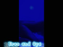 Having fun in the blue lights with my lol😋😋 wait till the end