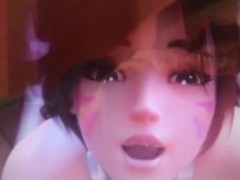 REACTION TO PORNHUB - D.VA OVERWATCH CUMSHOT