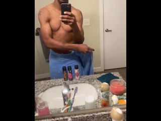 amateur, perfect body, vertical video, ebony masturbation