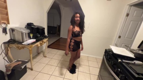 Stepdaughter addicted to anal going out on date end up fuck stepdad