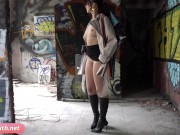 Preview 3 of Jeny Smith exploring the warehouse naked