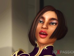 Ass fuck! A hot futanari with big dick plays with a horny busty gamer girl