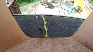 Pee Squirt On A Roof