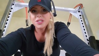Blonde Personal Trainer Farts Throughout Gym Workout Session - Teaser for Booty Camp Bulking Season