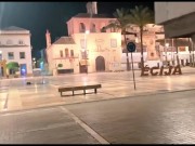 Preview 2 of Spanish girl fucked on the street after the party - public sex in Seville - horny slut