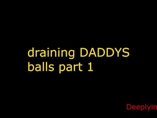Draining DADDYS Balls (audio Roleplay)rimmimg, Prostate Massage, Praising You, SOLO MALE AUDIO PART1
