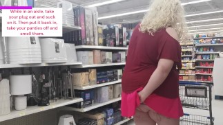 Kondome und eine Gurke kaufen, die mich fickt!