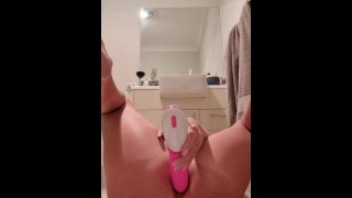 Cums hard on dildo anal fuck