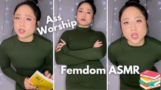 Strict Librarian Makes You Eat Her Asshole -Asmr