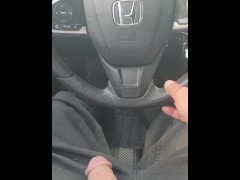 Playing wit big dick driving down public rds passing cars - Screenshot 13 of 16 - Public Flashing