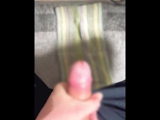 vertical video, naked, solo male, cumshot