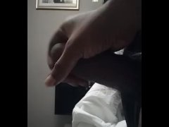 Early morning dick stroke
