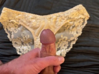 Jerking off on my Ex-wife's Panties