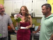 Preview 4 of Big Ass MILF StepMom wants to CHEAT on CLUELESS STEPDAD with Big COCK Stepson