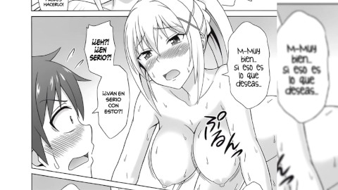 KAZUMA X DARKNESS X MEGUMIN - Kazuma folla fuerte con Darckness -Konosuba - Doujin en español