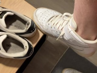 drain my wet dick in adidas superstar
