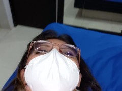 Latina student fucks in the supplementary exam with her teacher