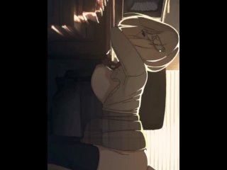 hentai, cartoon, anime, vertical video