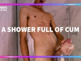 EXCLUSIVE CONTENT, HOT SHOW IN THE BATHROOM WITH MY HUGE COCK