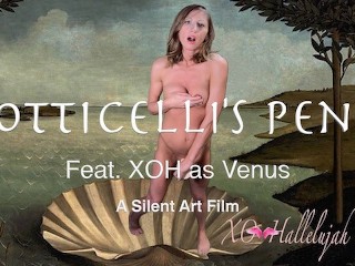 Пенис Боттичелли (HD, SFW, без звука): XO Hallelujah в роли Венеры