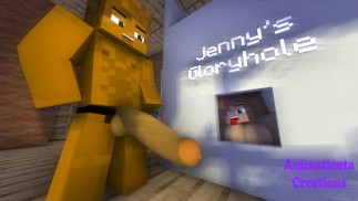 J’ai trouvé Jenny dans les Gloryholes Minecraft Sex Mod