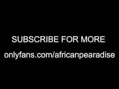 African Bubble Butt Milf Rides Big Black Cock