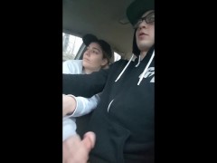 Heather Kane Jerks off College Cock during Public Car Ride !