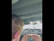 Preview 5 of Whore takes fist in daddy’s car